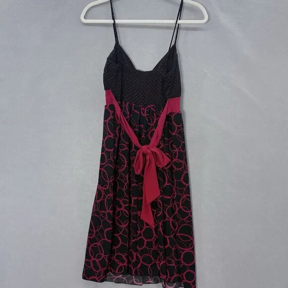 VTG 90's/Y2k My Michelle Babydoll Dress SZ Medium Black Red Whimsigoth Fairy - Picture 4 of 10